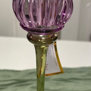 cupcakes & cashmere Lavender and Gold Accent Vase